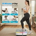 thumbnail image 6 of FANRUINA Vibration Plate Exercise Machine - Full-Body Workout with 2 Tension Ropes, LED Display & App - Home Gym Trainer for Men/Women, Strength Training, White/Black, 6 of 10
