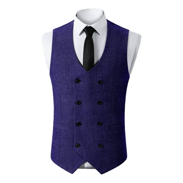 Wzzjkit Men's Solid Color Sleeveless V-neck Fashionable Casual Top Jacket