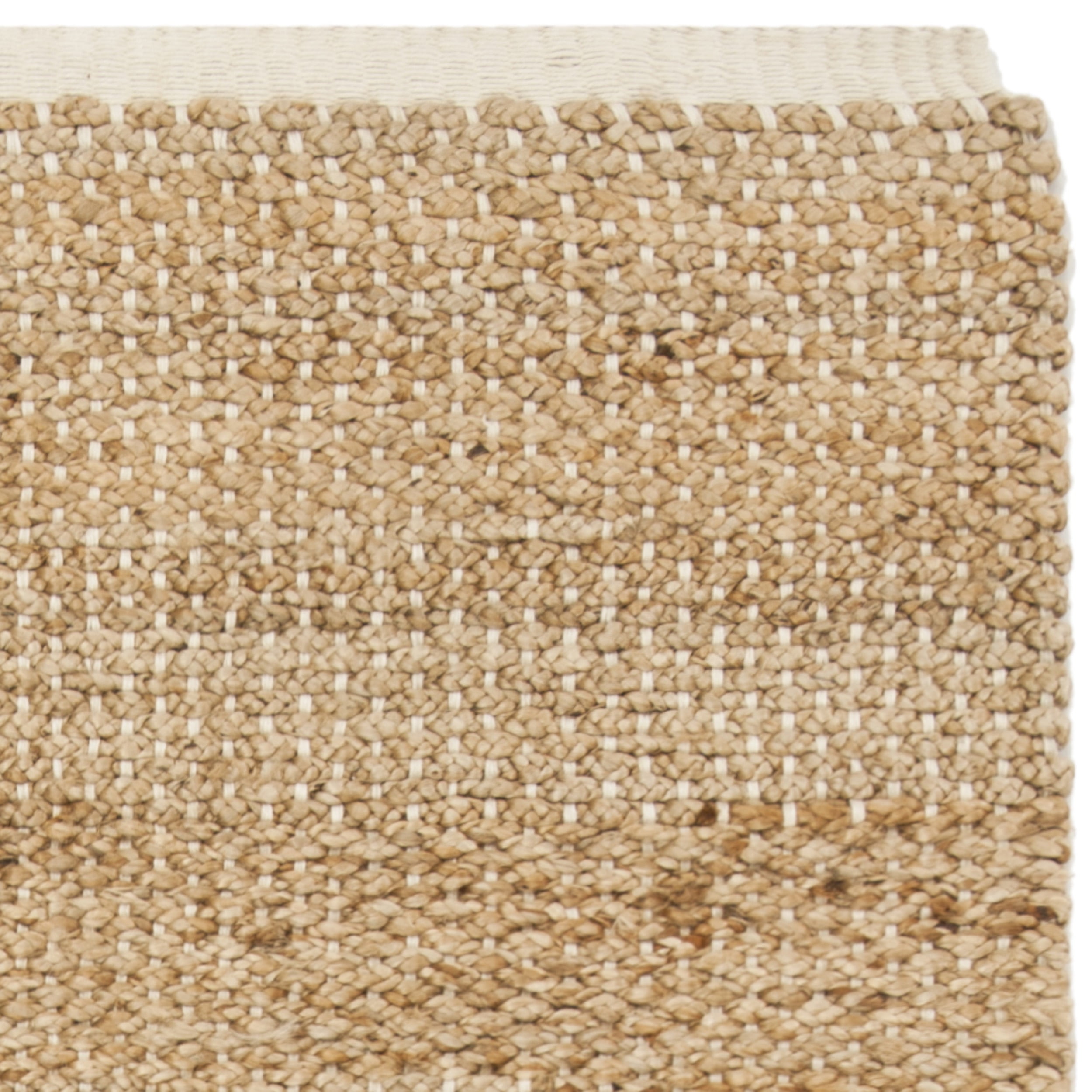 SAFAVIEH Natural Fiber Lyla Braided Jute Area Rug, Ivory/Natural, 2'6" x 4'