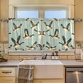 thumbnail image 3 of Ryvnso Ducks Flying Curtains Sets Short Curtain Rod Pocket Half Window Cafe Farmhouse Tier 2 Panels 57"W x 36"L, 3 of 7