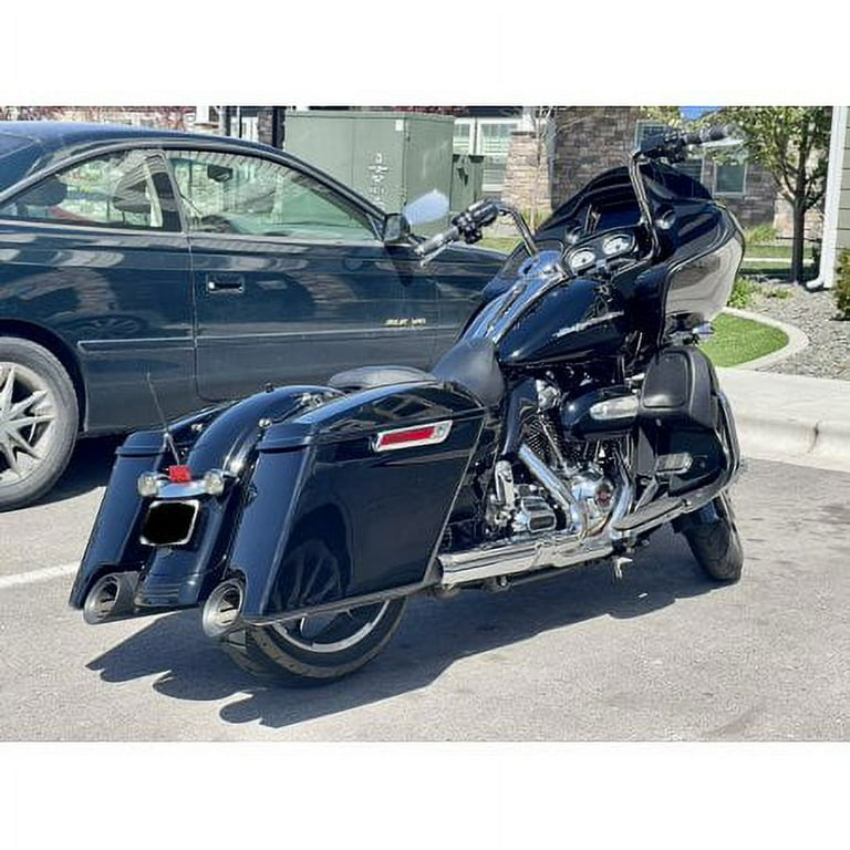 Kojem 5 CVO Hard Saddlebags w Speaker Grills for Harley Touring Glide 14 15 16 17 18 19 20 21 22 23 with Audio Cover Walmart