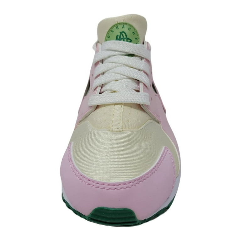 Nike Huarache Run GS Grade School Sneakers Pink Foam Malachite Sesame 7 M US