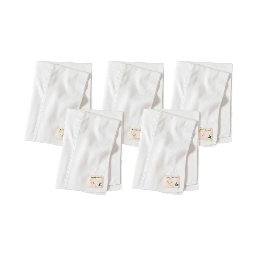 Burt's Bees Baby Organic Burp Cloths, Cloud, 5 Ct