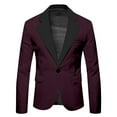 thumbnail image 5 of Fgnfyis Blazer for Men Mens Tailored Fit Suit Coat for Business Party Wedding and Events with Stylish Collar Design Versatile Mens Jacket XXL, 5 of 6