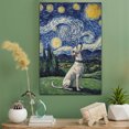 thumbnail image 2 of Whippet Vintage Dog Golf Canvas – Artistic Sports, Whippet Dog with Golf Stretched Canvas Size 8x12 Wall Print for Bedroom, Living Room, Office, 2 of 5