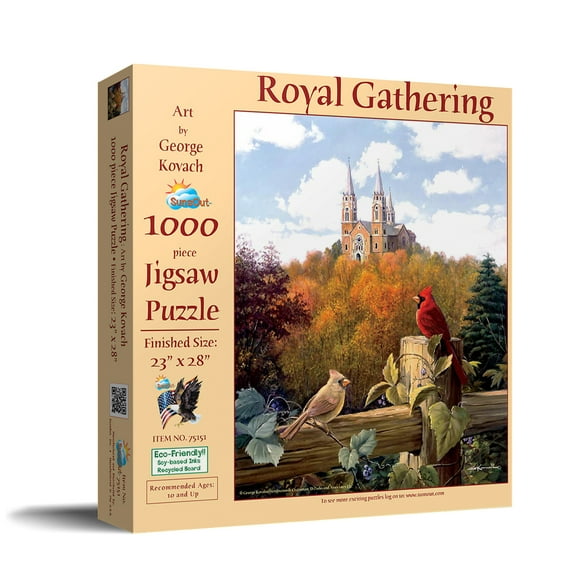 SUNSOUT INC - Royal Gathering - 1000 pc Jigsaw Puzzle by Artist: George Kovach - Finished Size 23" x 28" - MPN# 75151