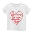 thumbnail image 3 of ibuvkizy Baby Girl Clothes Graphic Round Neck Crop Top Girls Short-Sleeve T-Shirt Tops, 3 of 3