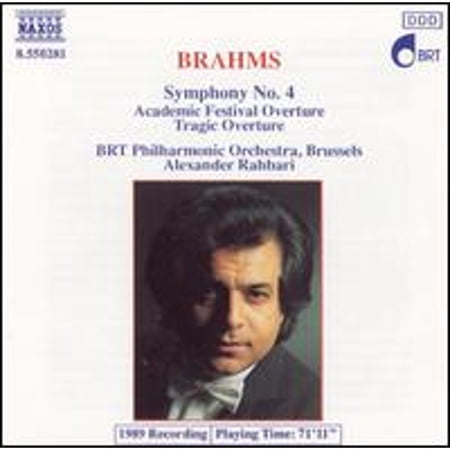 Pre-Owned Brahms: Symphony No. 4  Overtures (CD 0730099528122) by BRTN Philharmonic Orchestra  Alexander Rahbari (conductor)