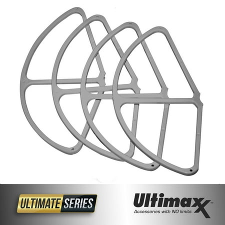 Ultimaxx Quick Snap On/Off Propeller Guards for DJI Phantom 4 Quadcopter - Grey (Set of 4)
