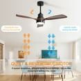 thumbnail image 2 of Sofucor 48-Inch Modern Wood Ceiling Fan with Remote, Reversible DC Motor, Noiseless, 2 of 11