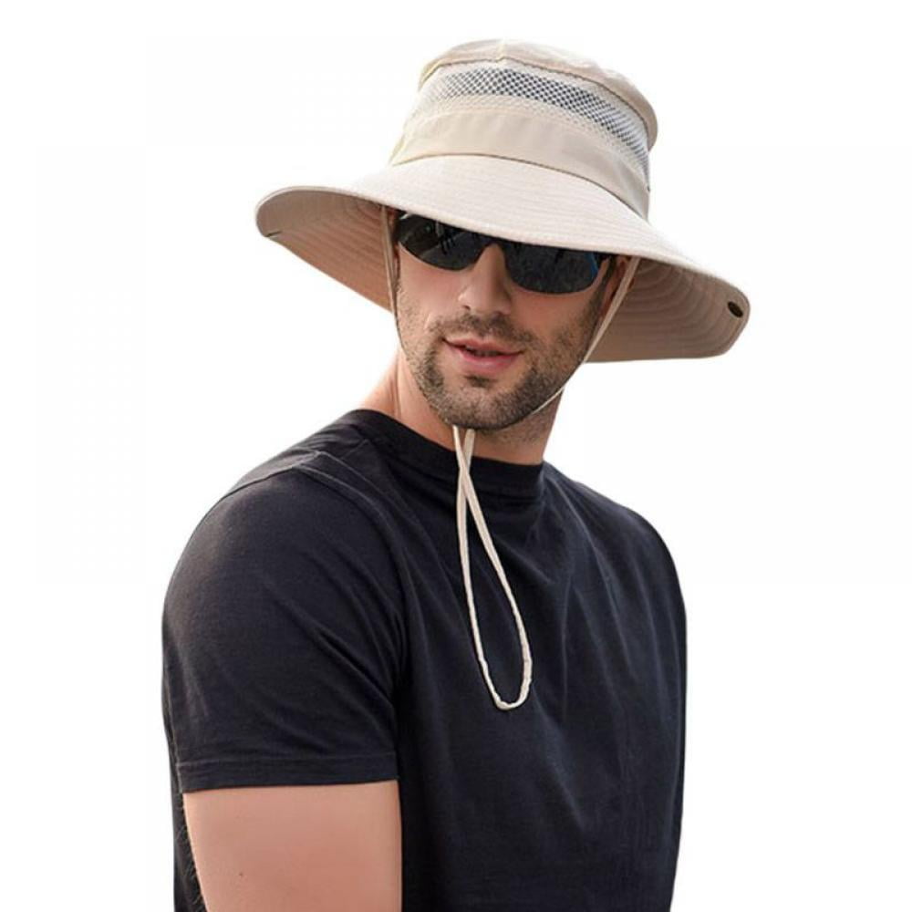 Men Outdoor Sun Protection Fisherman Foldable Bucket Hat Double Faced Cap Gear Hat Sun Trucker Hat Sailing Trucker Hat Wide Brimmed Hat Men Wood Hat