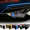 thumbnail image 1 of Car Exhaust Pipe | Heart-Shaped Design | Durable Automotive Grade Material | Universal Compatibility | Double Pipe Style | Easy Installation | Enhanced Performance | Stylish Upgrade, 1 of 9