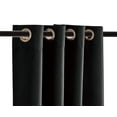 thumbnail image 4 of Legacy Decor Blackout Curtain with Grommet Top Room Divider, 120" Wide X 108" Tall, Black Color, 4 of 5