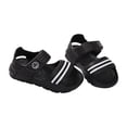 thumbnail image 3 of Kmbangi Baby Boys Girl Beach Sandals Striped Candy Color Beach Pool Flat Shoes, 3 of 8