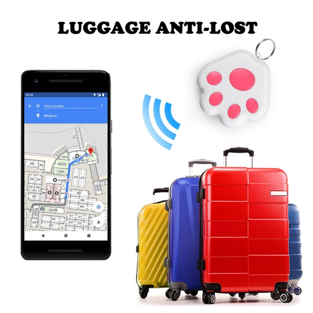 Localizador de perros con llavero antipérdida GPS Pet Tracker compatible con Bluetooth (rosa) Ndcxsfigh Nuevos Originales