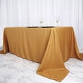 thumbnail image 6 of BalsaCircle 10 Pieces 90" x 156" Gold Rectangle Polyester Tablecloths Table Cover Linens, 6 of 8