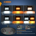 thumbnail image 3 of Nilight 2PCS 4Inch 60W LED Pods Spot Flood Amber White Light Bar Strobe 6 Modes Memory Function Off-Road Truck Car ATV SUV Cabin Boat with 16AWG Wiring Harness Kit-2 Lead, 2 Years Warranty, 3 of 9