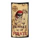thumbnail image 1 of Flag Pirate Beware, poliéster, 90 x 180 cm, para interiores y exteriores, 1 of 2