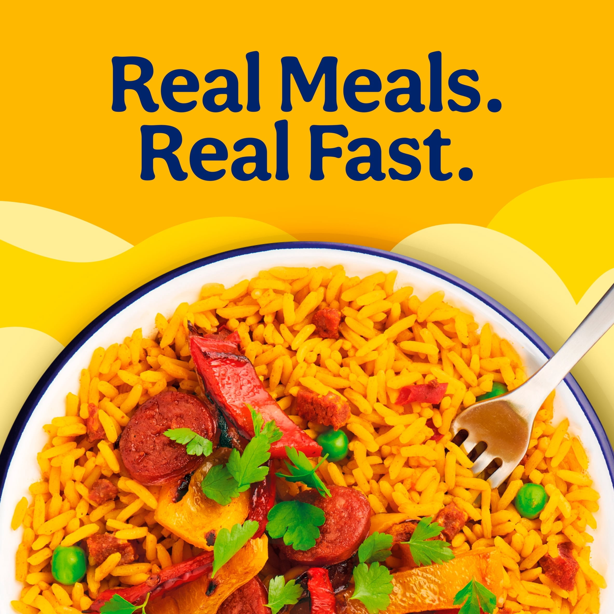 Bens Original Favourites Paella Chorizo and Vegetable Microwave Rice Instant Meal 250g, Imported from Britain