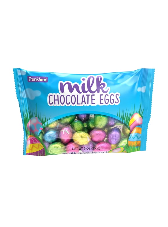 Frankford, Milk Chocolate Foiled Easter Egg Candy Bag, 32 Count, 9.0 oz