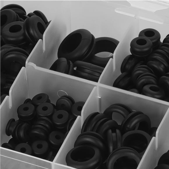 180Pcs Rubber Gasket Assortment Kit Set For Electrical Wiring, Firewall Hole, Made Of Rubber Material, Perfect For Plumbing, Hydraulics, Air And Gas Connections,