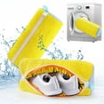 thumbnail image 6 of Shoe Washing Bag for Washing Machine, Shoe Laundry Bags with Invisible Side Zipper, 360°All Around Cleaning,Yellow, 6 of 6
