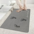 thumbnail image 6 of Diatomaceous Earth Bath Mat | Non-Slip Absorbent Floor Carpet | Quick-Dry Bathroom Rug | 60X40Cm Gray Plastic Mat | Water-Absorbing Toilet Mat, 6 of 7