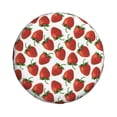 thumbnail image 4 of Spare Tire Cover, Strawberries Print Wheel Cover Tire Covers For Trailers Car Truck Camper Universal Tire Covering Fits Diameter14"-17", 4 of 4