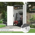 thumbnail image 4 of Nicehomfit European Style White Outdoor Cabinet with Doors Weather Resistant Plastic Storage, 4 of 6