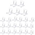 thumbnail image 1 of 24 Pcs Clear Plastic Display Stand, Adjustable Clear Plastic Display Stands Easel Multifunctional Display Holder, 1 of 5