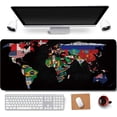 thumbnail image 1 of .x BAT Shadow Rubber Stitched Edges Extended Large Gaming Mouse Pad Office Keyboard Mouse Mat, 1 of 7