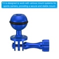 thumbnail image 4 of Unique Bargains Action Camera Ball Mount Adapter Rotating Ball Head Mount for Sports Camera Style 2, Blue 1 Set, 4 of 5