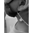 thumbnail image 2 of Silvertone Capital Letter - C - Pebble Disc - Silvertone Face Mask Necklace, 2 of 2