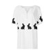 thumbnail image 3 of Blusas de Verano de las Mujeres Casual Gradiente Manga Corta V-Cuello Superior, Ligera Imitación de Tela de Estante para la Primavera Y el Verano Diario Y de Fiesta, 3 of 6