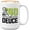I'm Not 40 I'm Deuce White, variant on Tennis Player Mug White 11oz - Tennis Grandpa - Court Pro Tennis Racket Ball Winning Double Strategy Trainer Equipment