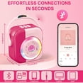 thumbnail image 7 of LINXUXIE Mini Karaoke Machine for Kids, Wireless Pink Microphone Toys for Toddlers, Birthday Gifts for 3-5 5-8 Year Old, 7 of 7
