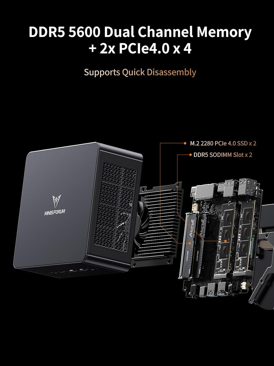 Amazon.com: MINISFORUM UM890 Pro Mini PC, AMD Ryzen 9 8945HS