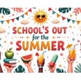 thumbnail image 3 of Colorful Design School's Out Summer Party School Holiday Vacation Banner for Kids Party Outdoor Decoration Summer Celebration, 3 of 6