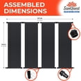 thumbnail image 4 of Sunquest Solar Pool Heater System - 4 (2ft x 20ft) collectors w/ Diverter Kit - Solar Heater for Above Ground & Inground Swimming Pools - DIY - Tube on Web Design Panel - Polypropylene UV Resistant, 4 of 9