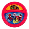thumbnail image 1 of Plato Fun Kids Redondo con Divisiones Spidey Amazing Friends Multicolor, 1 of 4