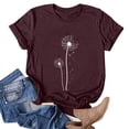 thumbnail image 2 of Blusa de camiseta informal con estampado de manga corta y cuello redondo de verano para mujer a la moda Fridja  hjk1017, 2 of 4