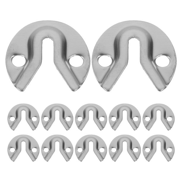 ColoMX 12 piezas de 12 piezas Muebles resistentes Conectores de espejo de la espejo Tornillos Conectores Tornillos Tornillos Fijar clips Accesorios de fijación