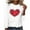 04 White, variant on Valentines Day Shirts for Women 2025, Long Sleeve Blouse Tops, Women's Valentine's Day Fashion Printed Blouses Loose Comfortable Crew-Neck Long Sleeve Tops Shirt