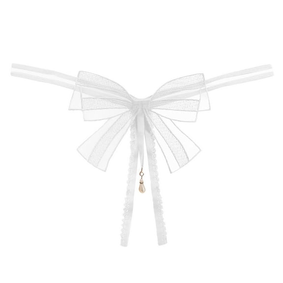 Panties for Women,Lace Thong Underwear Seamless Bikini Breathable Comfortable Panties for Daily Wear,Womens Underwear,White,One Size