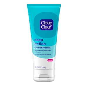 Clean & Clear Deep Action Cream Face Wash, 6.5 fl oz