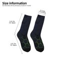 thumbnail image 2 of Naloa Modern Hexagonal Neon Grid Kids Socks Unisex Kids and Toddlers' Crew Socks, ,1 Pairs, 2 of 5