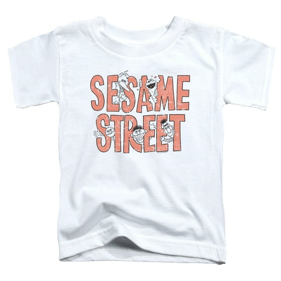 Sesame Street - In Letters - Toddler Short Sleeve Shirt - 3T