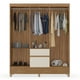 thumbnail image 4 of Closet Ropero de 6 Puertas 2 Cajones Color Blanco/Café Modelo 62920-140, 4 of 12