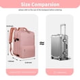 thumbnail image 4 of Travel Backpack for Women, 15.6 Inch Laptop Backpack with USB Charging Hole, College Bookbag, Large Capacity Black Computer Backpacks for Work, 4 of 8