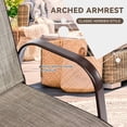 thumbnail image 3 of GVN 2 Pcs Patio Chairs Outdoor Dining Chair with Armrest-Gray, Outdoor Furniture Chairs for Backyard, Porch, Garden, Poolside, 3 of 9